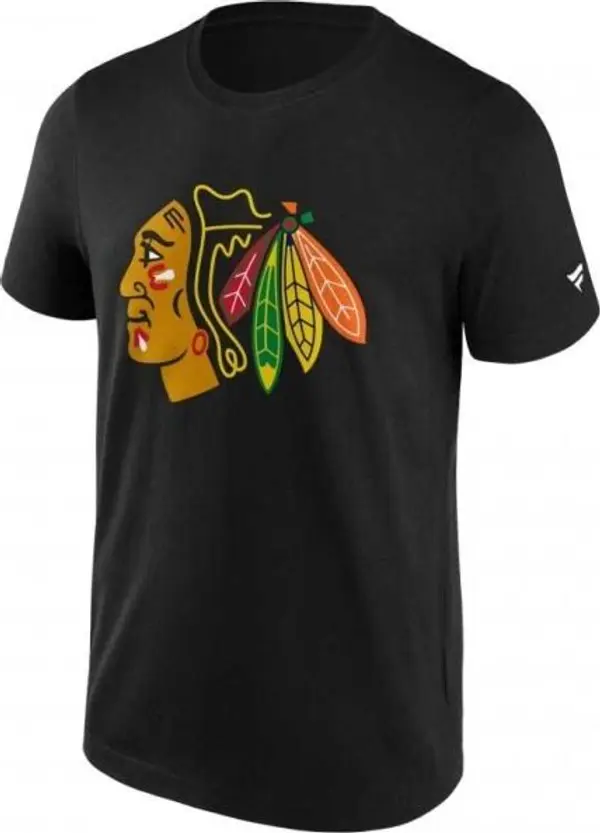 FANATICS FANATICS NHL PRIMARY LOGO GRAPHIC CHICAGO BLACKHAWKS Мъжка тениска, черно, размер