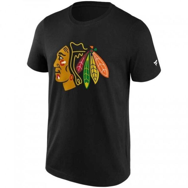FANATICS FANATICS NHL PRIMARY LOGO GRAPHIC CHICAGO BLACKHAWKS Мъжка тениска, черно, размер