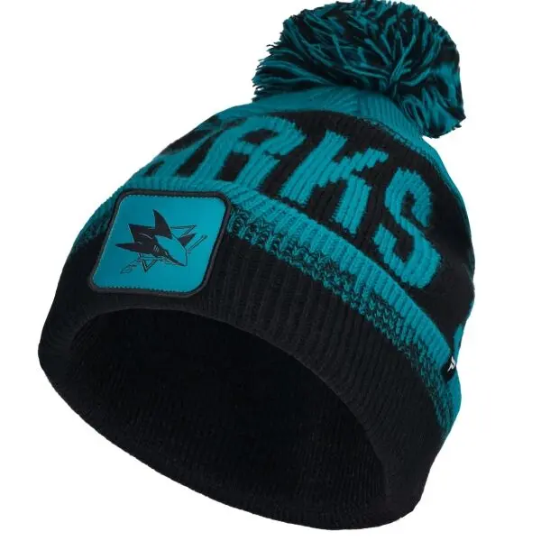 FANATICS FANATICS SAN JOSE SHARKS THRIVE CUFFED POM BEANIE Шапка, черно, размер