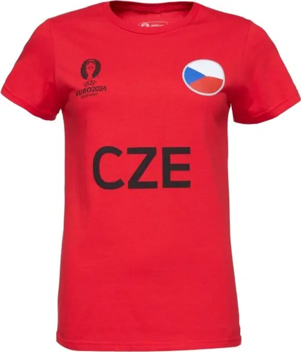FANATICS FANATICS UEFA EURO 2024 CZECHIA NATION FLAG Дамска тениска, червено, размер