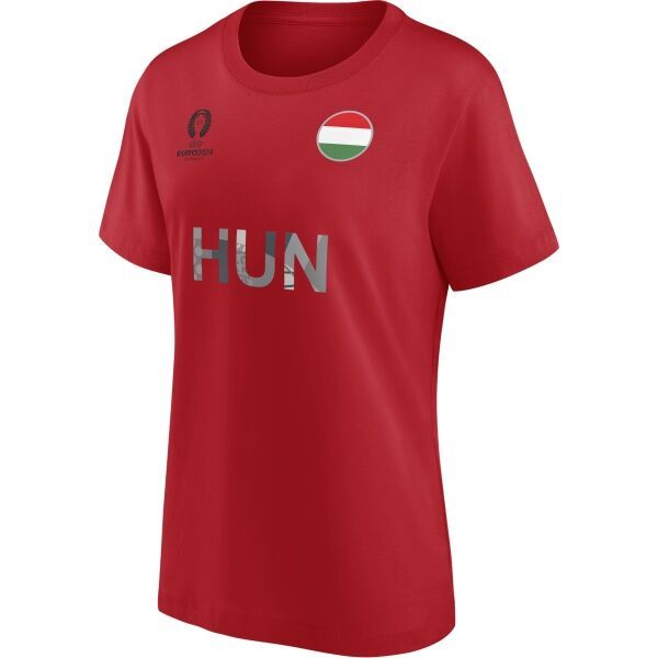 FANATICS FANATICS UEFA EURO 2024 HUNGARY NATION FLAG Дамска тениска, червено, размер