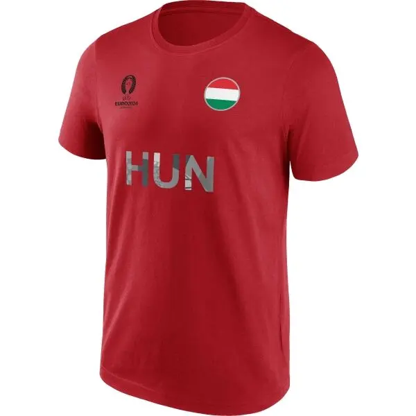 FANATICS FANATICS UEFA EURO 2024 HUNGARY NATION FLAG Мъжка тениска, червено, размер