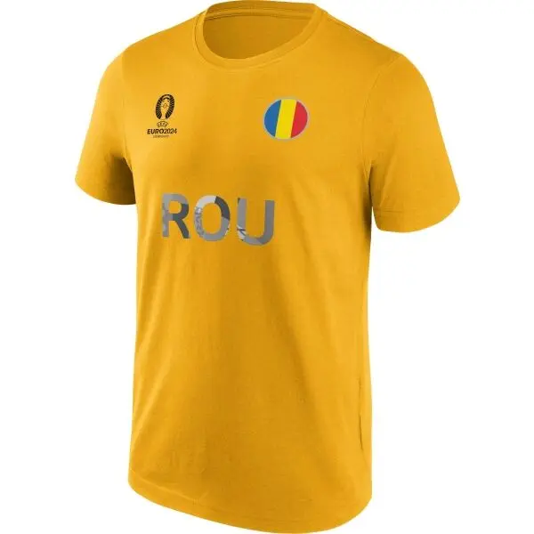 FANATICS FANATICS UEFA EURO 2024 ROMANIA NATION FLAG Мъжка тениска, златно, размер