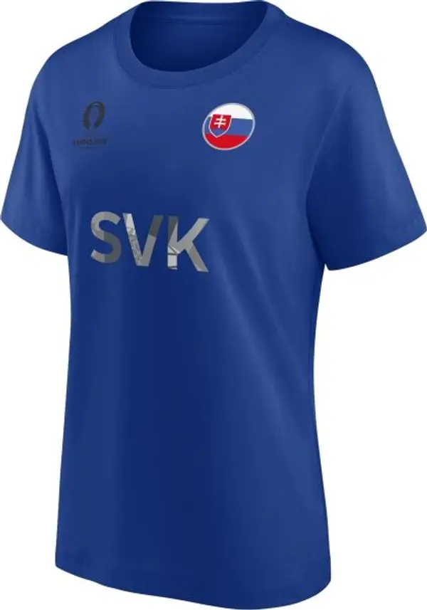 FANATICS FANATICS UEFA EURO 2024 SLOVAKIA NATION FLAG Дамска тениска, синьо, размер