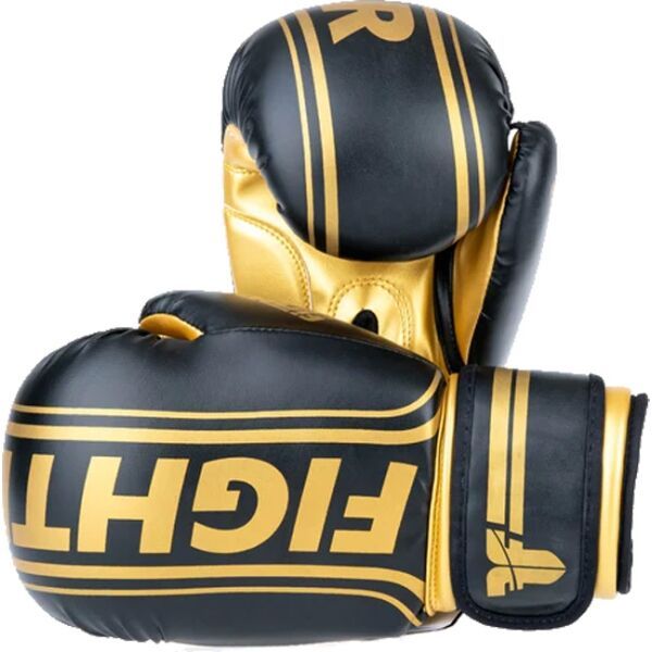Fighter Fighter BASIC STRIPE 14 OZ Боксьорски ръкавици, златно, размер 14 OZ