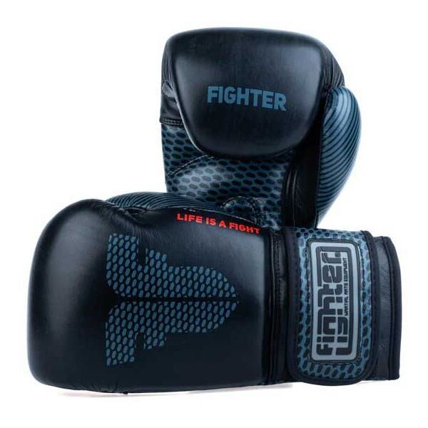 Fighter Fighter TRAINING 16 OZ Боксьорски ръкавици, черно, размер