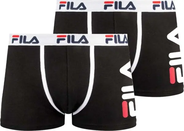 Fila Fila BOXER 2-PACK M Мъжки боксерки, черно, размер