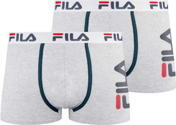Fila Fila BOXER 2-PACK M Мъжки боксерки, сиво, размер