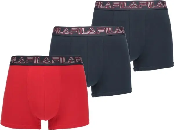 Fila Fila BOXER 3 PIECES IN A GIFTBOX Мъжки боксерки, тъмносин, размер