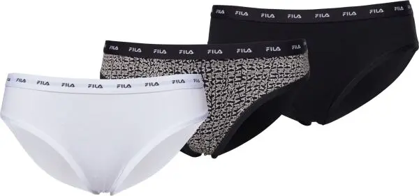 Fila Fila BRIEF ELASTIC WITH LOGO Дамски бикини, черно, размер