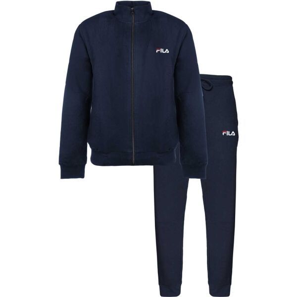 Fila Fila BRUSHED COTTON FLEECE FZ Мъжки спортен комплект от пениран памук на марката, тъмносин, размер S