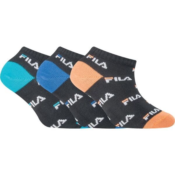 Fila Fila JUNIOR BOY 3P MIX Ниски чорапи за момчета, черно, размер 27/30