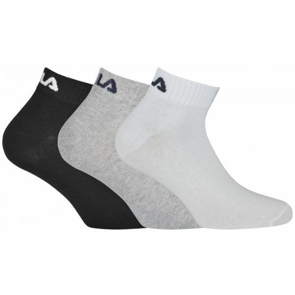Fila Fila QUARTER PLAIN SOCKS 3P Чорапи, черно, размер 35/38