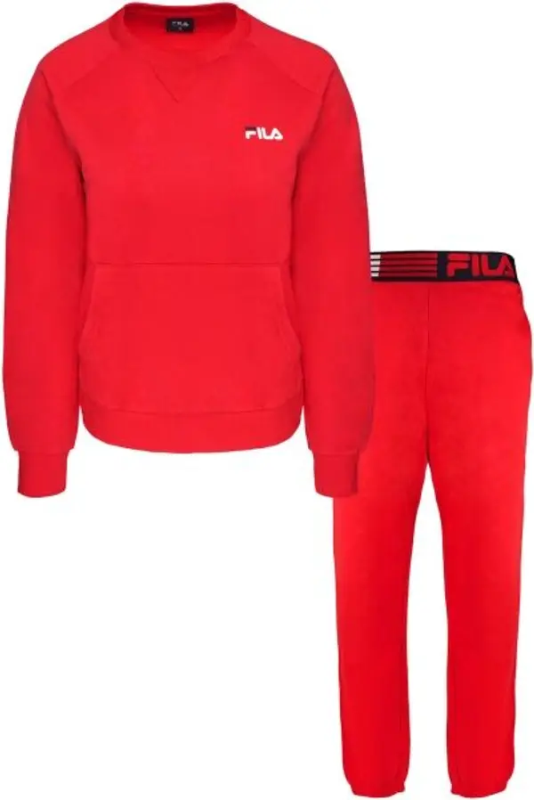 Fila Fila IN COTTON BRUSHED FLEECE Дамска пижама, червено, размер