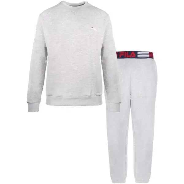 Fila Fila IN COTTON BRUSHED FLEECE Мъжка пижама, сиво, размер