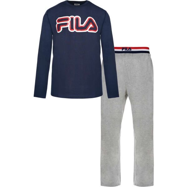 Fila Fila JERSEY PANT PYJAMAS LS M Мъжка пижама, тъмносин, размер