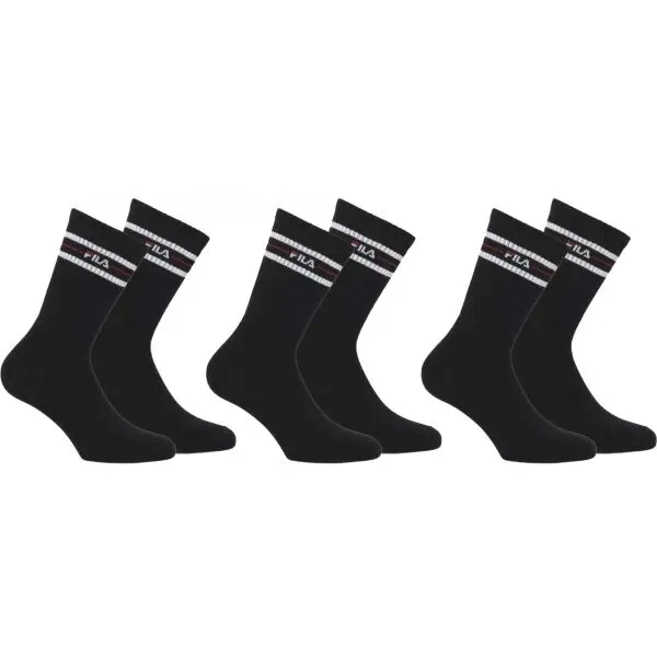 Fila Fila LIFESTYLE PLAIN SOCKS Чорапи, черно, размер 35-38