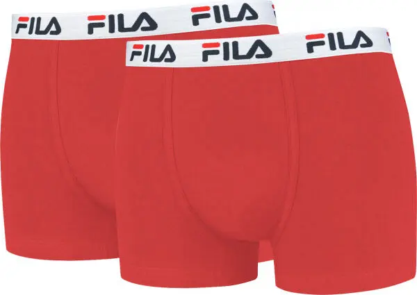 Fila Fila MAN BOXERS 2 PACK Мъжки боксерки, червено, размер