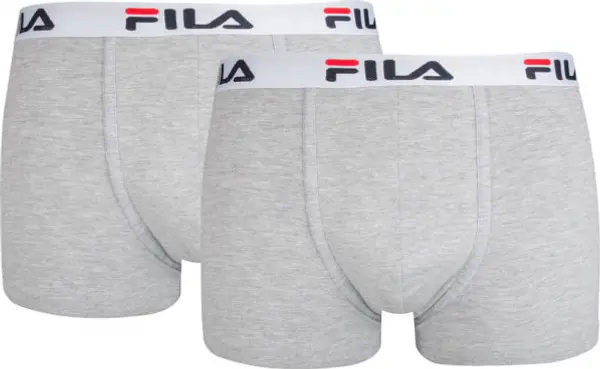 Fila Fila MAN BOXERS 2 PACK Мъжки боксерки, сиво, размер