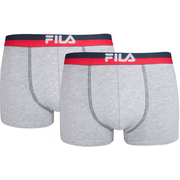 Fila Fila MAN BOXERS 2 PACK Мъжки боксерки, сиво, размер