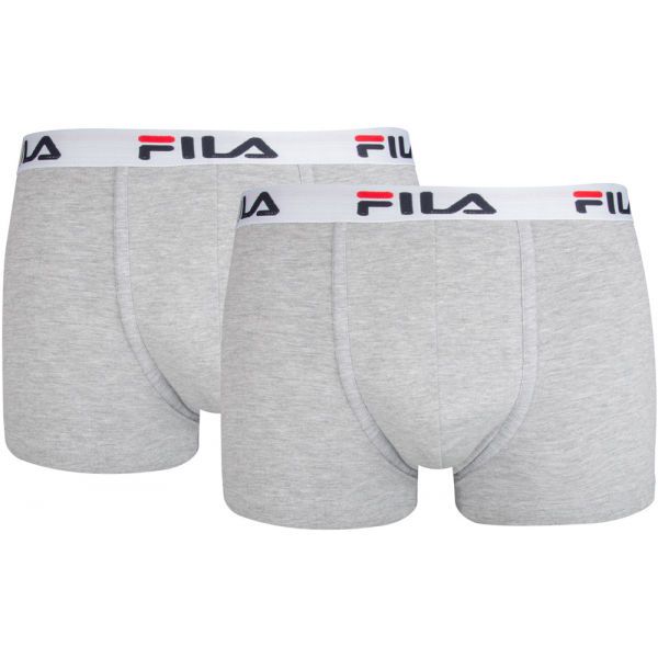 Fila Fila MAN BOXERS 2 PACK Мъжки боксерки, сиво, размер