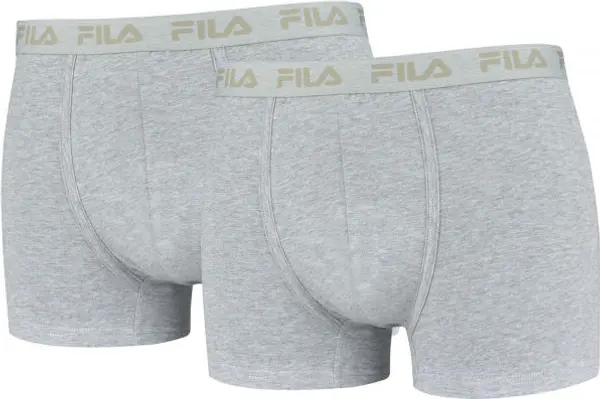 Fila Fila MAN BOXERS 2 PACK Мъжки боксерки, сиво, размер XXL