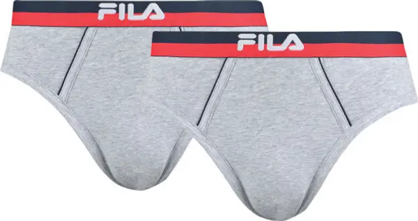 Fila Fila MAN BRIEF 2-PACK Мъжки слипове, сиво, размер