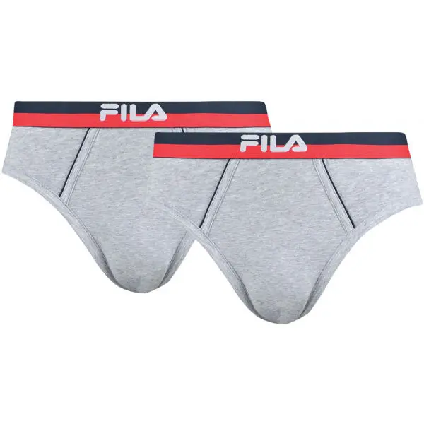 Fila Fila MAN BRIEF 2-PACK Мъжки слипове, сиво, размер
