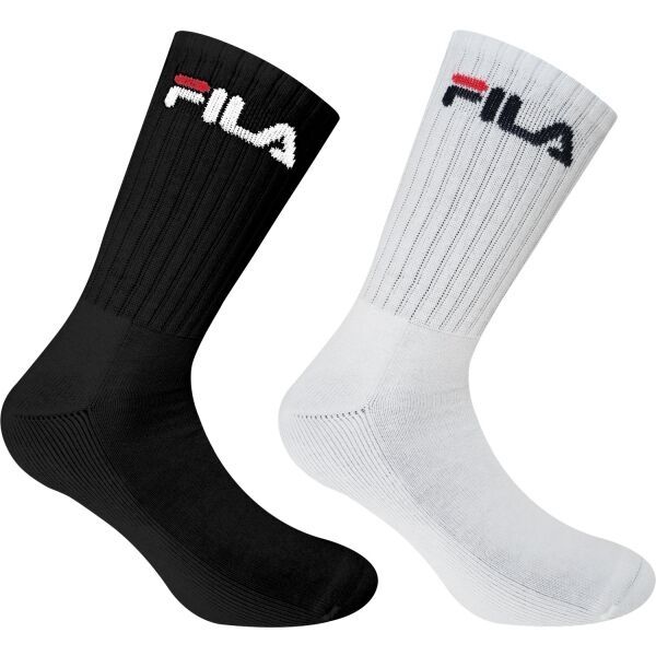 Fila Fila NORMAL PLAIN HALF TERRY 2 PCS Спортни чорапи, черно, размер