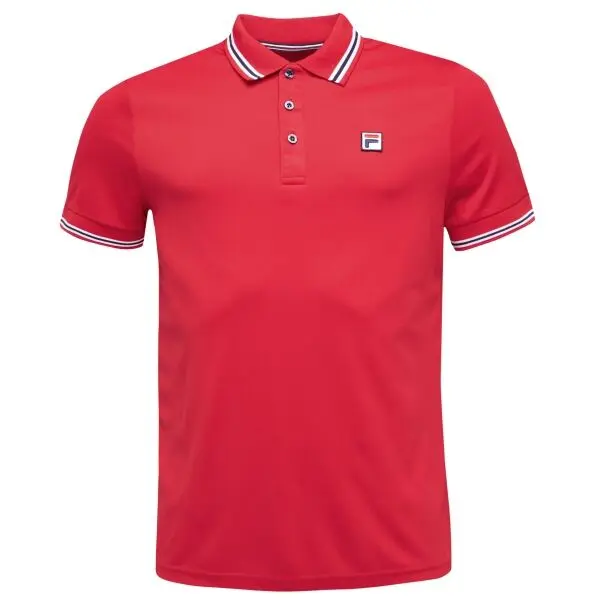 Fila Fila PIRO Мъжка тениска с яка, червено, размер