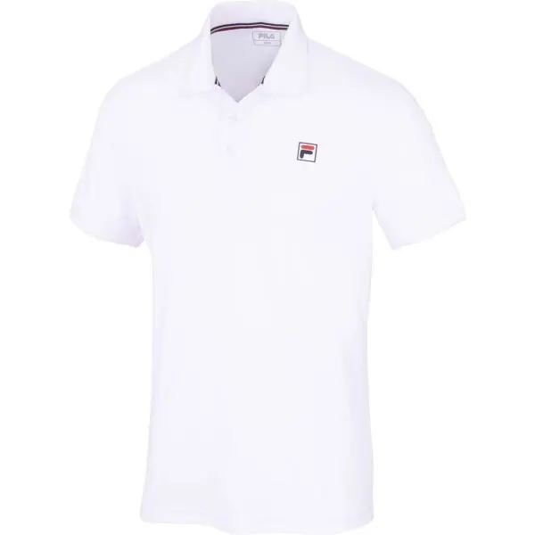 Fila Fila POLO HERMANO Мъжка тениска с яка, бяло, размер