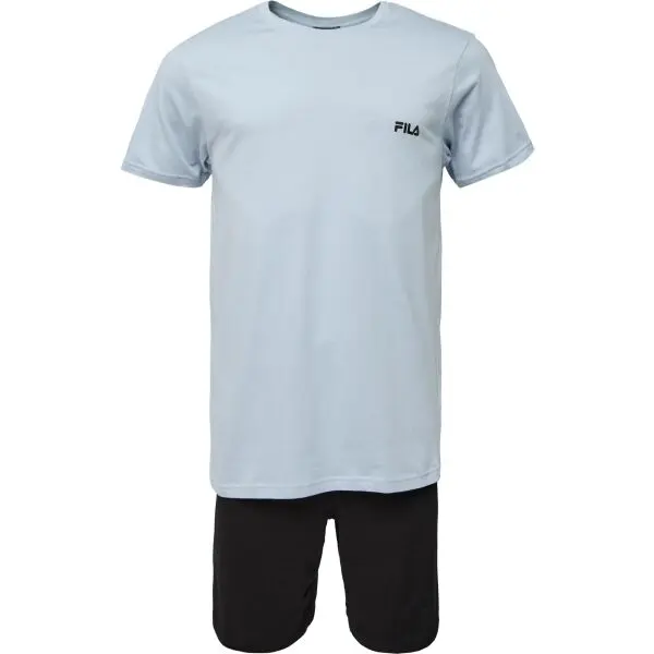 Fila Fila SET SHORT SLEEVES T-SHIRT AND SHORT PANTS IN JERSEY Мъжка пижама, светлосиньо, размер