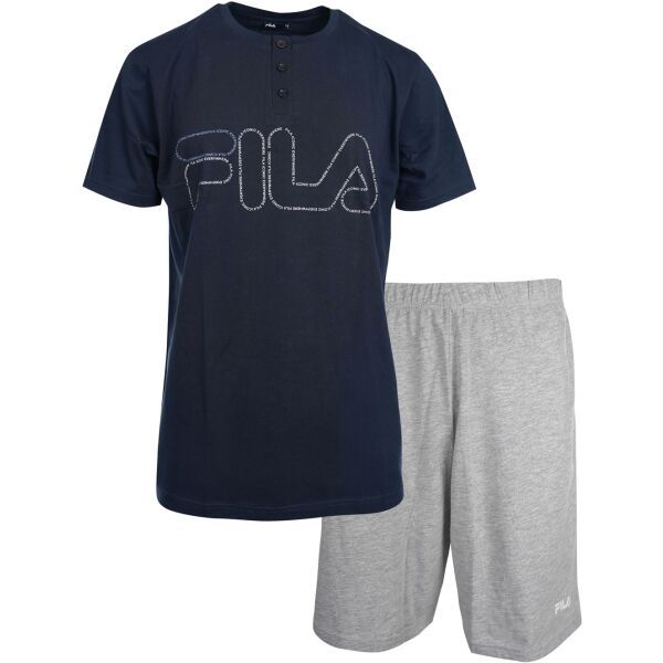 Fila Fila SET SHORT SLEEVES T-SHIRT AND SHORT PANTS IN JERSEY Мъжка пижама, тъмносин, размер