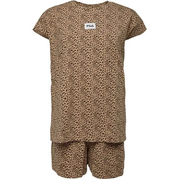 Fila Fila WOMAN JERSEY STRETCH PYJAMAS Дамска пижама, кафяво, размер
