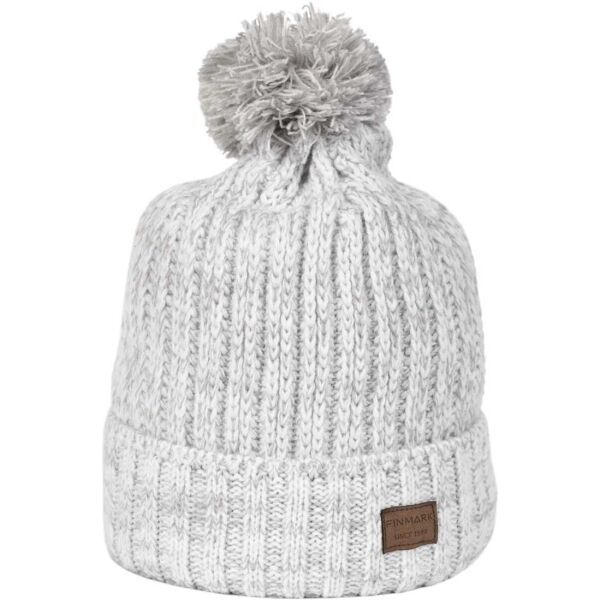 Finmark Finmark WINTER HAT Дамска плетена шапка за зимата, сиво, размер os
