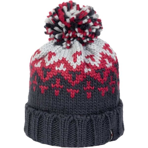 Finmark Finmark WINTER HAT Дамска плетена шапка за зимата, тъмносиво, размер os