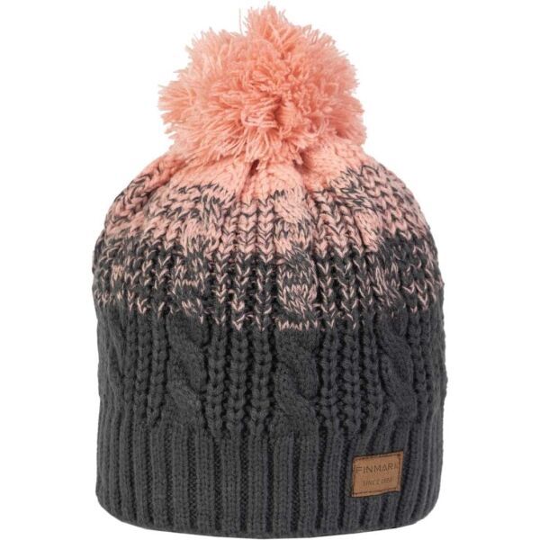 Finmark Finmark WINTER HAT Дамска плетена шапка за зимата, тъмносиво, размер os
