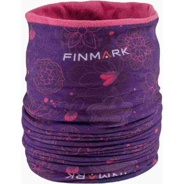 Finmark Finmark MULTIFUNCTIONAL SCARF WITH FLEECE Момичешки мултифункционален шал, лилаво, размер