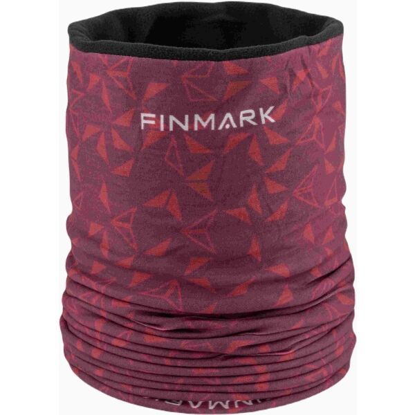 Finmark Finmark MULTIFUNCTIONAL SCARF WITH FLEECE Мултифункционална кърпа/шал, винен, размер