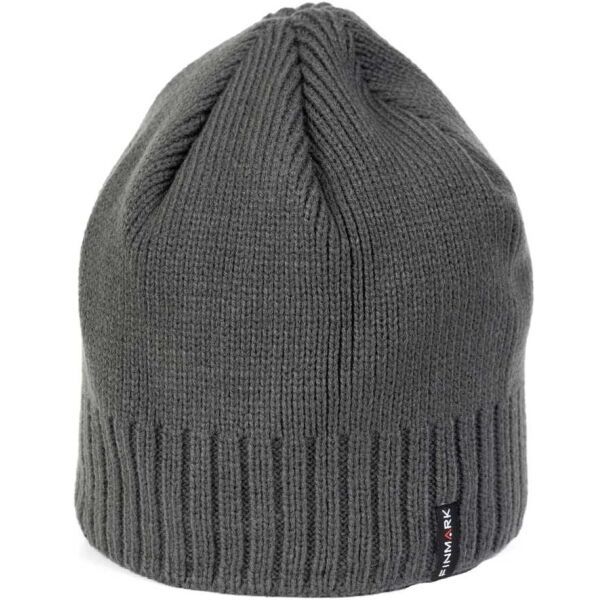 Finmark Finmark WINTER HAT Мъжка плетена шапка, тъмносиво, размер