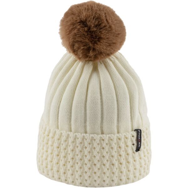 Finmark Finmark WINTER HAT Зимна плетена  шапка, бяло, размер