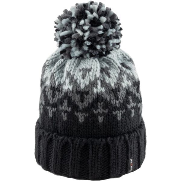 Finmark Finmark WINTER HAT Зимна плетена  шапка, черно, размер