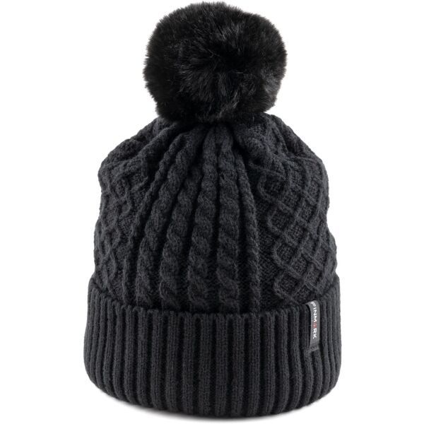 Finmark Finmark WINTER HAT Зимна плетена  шапка, черно, размер