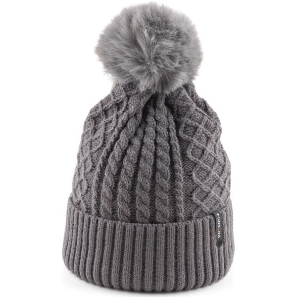 Finmark Finmark WINTER HAT Зимна плетена  шапка, сиво, размер