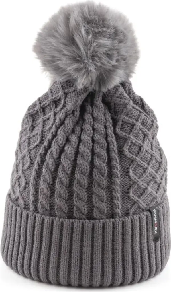 Finmark Finmark WINTER HAT Зимна плетена  шапка, сиво, размер UNI