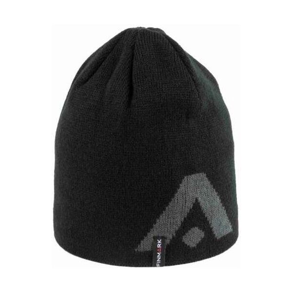 Finmark Finmark zimní čepice Зимна плетена  шапка, черно, размер