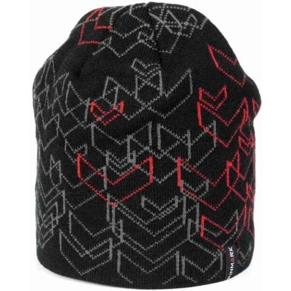 Finmark Finmark zimní čepice Зимна плетена  шапка, черно, размер