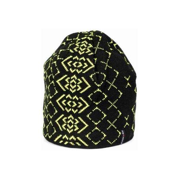 Finmark Finmark zimní čepice Зимна плетена  шапка, черно, размер
