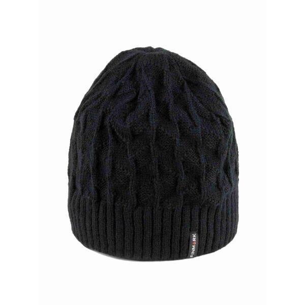 Finmark Finmark zimní čepice Зимна плетена  шапка, черно, размер