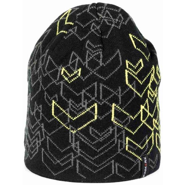 Finmark Finmark zimní čepice Зимна плетена  шапка, черно, размер